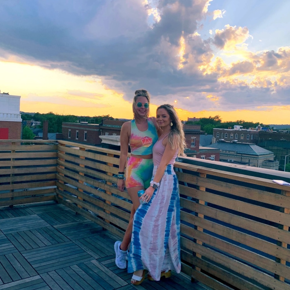 Pink and Blue Boutique Pants